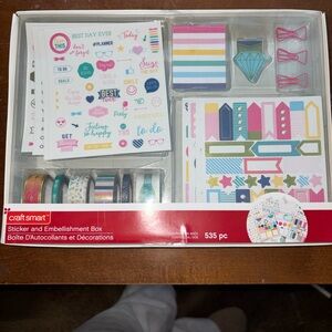 Sticker and Embellishment Box - Multicolor